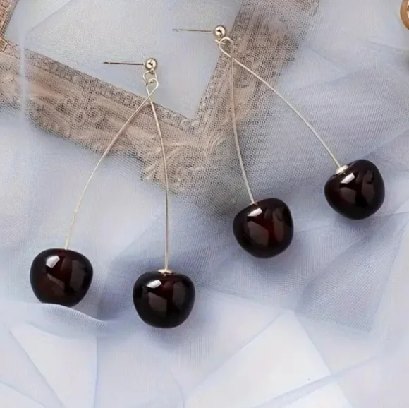 Cherry Drop Earrings - Picture 5 of 9